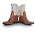 Céline Celine, Stivali da cowboy in pelle e tela Marrone - vista 5