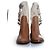 Céline Celine, Stivali da cowboy in pelle e tela Marrone - vista 6