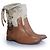 Céline Celine, Stivali da cowboy in pelle e tela Marrone - vista 7