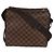Borsa Messenger Naviglio in tela Damier Ebene Louis Vuitton Marrone - vista 2