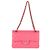 Timeless Kleine klassische Double Flap Tasche aus rosa gestepptem Lammleder von Chanel Pink - Ansicht 5