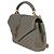Borsa universitaria media in pelle di pecora taupe con monogramma Saint Laurent Marrone - vista 3