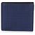 Portafoglio bifold Anagram in lino e pelle di vitello blu Loewe - vista 8