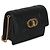 Borsa a catena Micro Miss Caro in pelle di vitello Macrocannage nera Christian Dior - vista 4