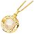 Chanel Goldplattierter Logo-Halskette Golden