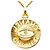Chanel Goldplattierter Logo-Halskette Golden - vista 3