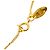 Chanel Goldplattierter Logo-Halskette Golden - vista 5