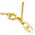 Chanel Goldplattierter Logo-Halskette Golden - vista 6