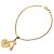 Timeless Bracciale a forma di cuore con il logo Coco di Chanel D'oro