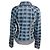 Autre Marque Blaue Alfie Karo-Denimjacke von Molly Goddard - Ansicht 3