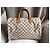Louis Vuitton Speedy 35 Damier Azur Borsa Marrone Crema Bianco sporco Gold hardware - vista 3