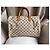 Louis Vuitton Speedy 35 Damier Azur Borsa Marrone Crema Bianco sporco Gold hardware - vista 4