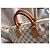 Louis Vuitton Speedy 35 Damier Azur Borsa Marrone Crema Bianco sporco Gold hardware - vista 6