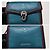 Autre Marque Borsa a tracolla mini Serpenti Forever in pelle Diamond Blast Bvlgari verde teal/bordeaux/nero - vista 4