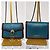 Autre Marque Borsa a tracolla mini Serpenti Forever in pelle Diamond Blast Bvlgari verde teal/bordeaux/nero - vista 5