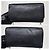 Borsa Henley in pelle nera a grana morbida di Burberry - vista 4