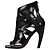 Louis Vuitton Black Mesh & Leather Open Toe Ankle Boots Sz 38.5 pre-owned
