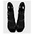 Louis Vuitton Black Mesh & Leather Open Toe Ankle Boots Sz 38.5 pre-owned - view 2