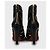 Louis Vuitton Black Mesh & Leather Open Toe Ankle Boots Sz 38.5 pre-owned - view 4