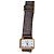 Autre Marque Emile Pequignet Quarz Uhr mit Eidechsenarmband Braun Golden
