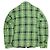 Autre Marque Camicia a zip a quadri roarguns in cotone e poliestere Verde - vista 2