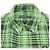 Autre Marque Camicia a zip a quadri roarguns in cotone e poliestere Verde - vista 5