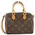 Borsa Boston Monogram Nano Speedy Louis Vuitton Marrone