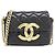 Timeless Clutch de Cadena de Piel de Cordero Chanel Negro