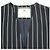Autre Marque JOURNAL STANDARD L'ESSAGE Stripe Polyester Rayon No Collar Jacket Outerwear Blue - view 4