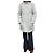 Cappotto Paul & Joe in lana spina di pesce bianco e grigio Taglia 40