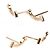 Tiffany & Co Orecchini mini T Smile in oro rosa 18K Tiffany - vista 2