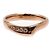 Tiffany & Co Tiffany 18K Roségold Offenes Herz Diamantring - Ansicht 3
