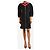 Gucci Abito midi nero a maniche lunghe con zip frontale - taglia UK 4 - vista 3
