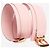 Autre Marque Breiter Ledergürtel in Rosa Pink - Ansicht 4