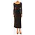 Alaïa Black fleece midi skirt - size UK 8 - view 2