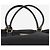 Prada Piccola borsa tote in nylon nera Nero - vista 3