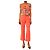 Mara Hoffman Set top e pantaloni in lino rosso - taglia UK 6