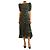 Ulla Johnson Chiffon-Midi-Kleid Marte Rainforest - Größe UK 6 Grün