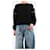 Autre Marque Schwarzer Yuki-Pullover mit Perlen-Schulter - Größe S  - Ansicht 3