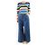 Weekend Max Mara Jeans blu a gamba larga - taglia UK 14 - vista 2