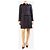 Carven Navy Jacquard-Jacke und Rock-Set - Größe UK 10 Marineblau - Ansicht 3