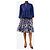 Autre Marque Conjunto de top y falda de popelín de algodón azul - tamaño XS - vista 3