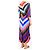 Diane Von Furstenberg Multicolor Chevron Wickelkleid - Größe UK 16 - Ansicht 2