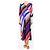 Diane Von Furstenberg Multicolor Chevron Wickelkleid - Größe UK 16 - Ansicht 3