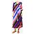 Diane Von Furstenberg Multicolor Chevron Wickelkleid - Größe UK 16 - Ansicht 4