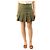 Valentino Falda mini plisada verde caqui - talla UK 10