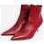 Gianvito Rossi Botines burdeos - talla UK 8 Roja - vista 2
