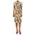Philosophy Di Alberta Ferretti Weißes, floral gerafftes Midikleid - Größe UK 10