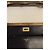 Wallet On Chain Portafoglio Chanel con catena in pelle nera dorata embossata Nero D'oro - vista 9