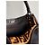 Borsa Fendi Peekaboo X Lite Pelle Marrone Scuro e Pelliccia - vista 4